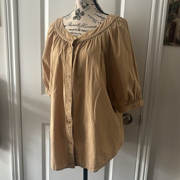 Lauren Ralph Lauren ​Button-Front Boatneck Blouse - Picture 7 of 13